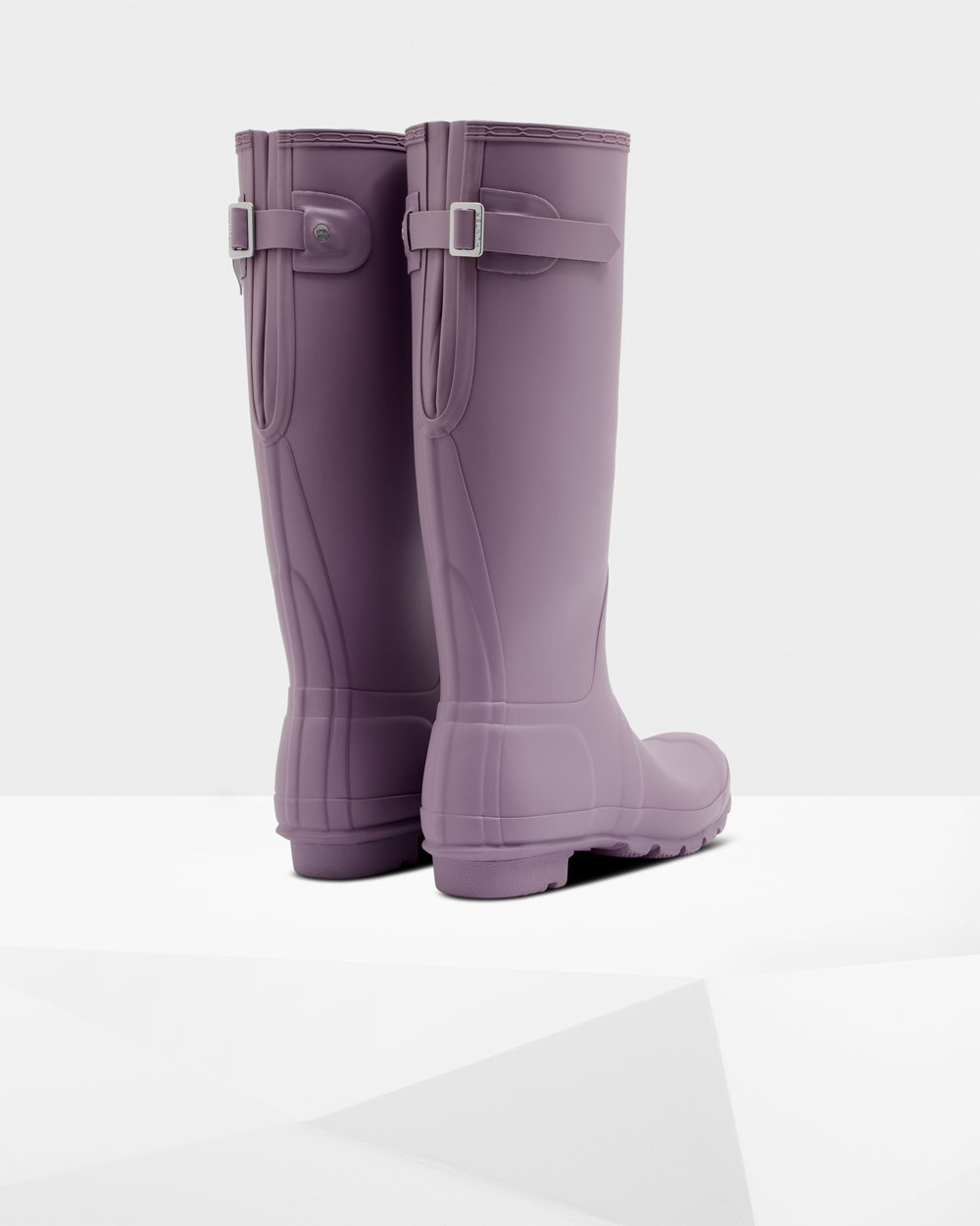 Womens Hunter Tall Rain Boots Purple - Original Back Adjustable - 5187034-BO